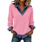 ⏰Last Day Sale 55% Off 👚 Women's Casual Patchwork Long Sleeve Top