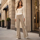 ⏰Last Day Sale 63% Off  👖 Women's Side Stripe Straight-Leg Cargo Pants