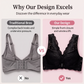🌸 Women's Wire-Free Front Closure Lace Bra – Comfort, Support & Effortless Elegance