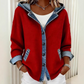 ⏰Last Day Sale 55% Off💃 Women's Denim Patchwork Hooded Jacket