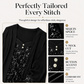 💞Women's Sequin Patchwork Mock Two-Piece Top – Sparkle With Effortless Style👚