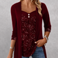 💞Women's Sequin Patchwork Mock Two-Piece Top – Sparkle With Effortless Style👚