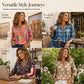 ✨ Women's Loose Fit V-Neck Casual Blouse – Effortless Style for Everyday Comfort