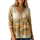 ✨ Women's Loose Fit V-Neck Casual Blouse – Effortless Style for Everyday Comfort