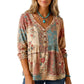 ✨ Women's Loose Fit V-Neck Casual Blouse – Effortless Style for Everyday Comfort
