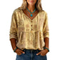 ✨ Women's Loose Fit V-Neck Casual Blouse – Effortless Style for Everyday Comfort