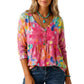 ✨ Women's Loose Fit V-Neck Casual Blouse – Effortless Style for Everyday Comfort