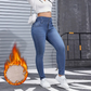 ✨ Women's Warm Casual Fashion Jeans – Cozy Comfort Meets Everyday Style