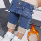 ✨ Women's Warm Casual Fashion Jeans – Cozy Comfort Meets Everyday Style