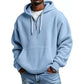 ✨ Men's Knit Quarter-Zip Hoodie Sweatshirt – Classic Comfort With a Modern Edge
