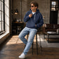 ✨ Men's Knit Quarter-Zip Hoodie Sweatshirt – Classic Comfort With a Modern Edge