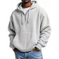✨ Men's Knit Quarter-Zip Hoodie Sweatshirt – Classic Comfort With a Modern Edge
