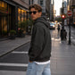 ✨ Men's Knit Quarter-Zip Hoodie Sweatshirt – Classic Comfort With a Modern Edge