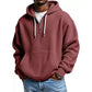 ✨ Men's Knit Quarter-Zip Hoodie Sweatshirt – Classic Comfort With a Modern Edge