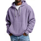 ✨ Men's Knit Quarter-Zip Hoodie Sweatshirt – Classic Comfort With a Modern Edge