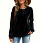 🧸Women's Golden Velvet Sweatshirt – Luxe Comfort for Effortless Autumn Style