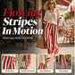 ✨ Women's Casual Striped Two Piece Wide Leg Pants Set – Effortless Style, All-Day Comfort