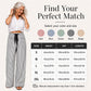 🍂 Women's Summer Striped Wide-Leg Pants – Effortless Autumn Style & Everyday Comfort