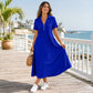 👗 Women's Casual Solid Color Zipper Maxi Dress – Effortless Elegance Meets Everyday Comfort