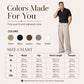 👖 Men's Straight Leg Wrinkle Resistant Pants – Smart Style Without the Fuss