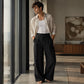👖 Men's Straight Leg Wrinkle Resistant Pants – Smart Style Without the Fuss
