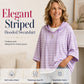 👚Women Loose Striped Hooded Pullover Casual 3/4 Sleeve Hoodie – Effortless Comfort for Everyday Style