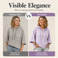 👚Women Loose Striped Hooded Pullover Casual 3/4 Sleeve Hoodie – Effortless Comfort for Everyday Style