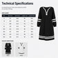 👗Women's Casual Striped Half-Zip Long Sleeve Dress – Effortless Style Meets Everyday Comfort