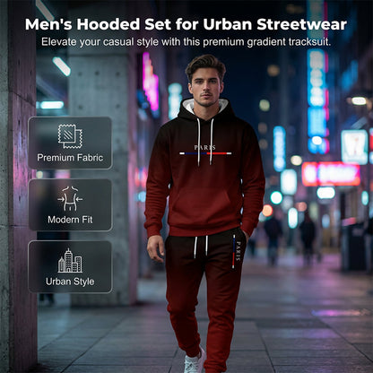 🧥 Men's Gradient Tracksuit Set - Hoodie and Sweatpants – Effortless Style Meets Everyday Comfort
