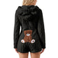🧸Women’s Plush Hooded Long Sleeve Romper – Cozy Comfort You’ll Want to Live In