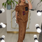 🍂 Women's Off Shoulder Top & Wide Leg Pants