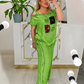 🍂 Women's Off Shoulder Top & Wide Leg Pants