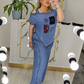 🍂 Women's Off Shoulder Top & Wide Leg Pants
