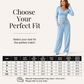 👚 Women's V-Neck Long-Sleeve Top & Wide-Leg Pants Set – Effortless Autumn Elegance