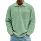 🍂 Men's Casual Ribbed Half Zip Sweater – Smart Comfort for Cooler Days