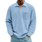 🍂 Men's Casual Ribbed Half Zip Sweater – Smart Comfort for Cooler Days
