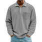 🍂 Men's Casual Ribbed Half Zip Sweater – Smart Comfort for Cooler Days