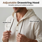 🍂 Men's Casual Long Sleeve Breathable Hooded Shirt – Easy Comfort for Cooler Days