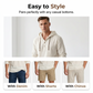 🍂 Men's Casual Long Sleeve Breathable Hooded Shirt – Easy Comfort for Cooler Days
