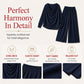 Women's Cowl Neck Top and Wide-Leg Pants Set