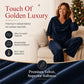 Women's Cowl Neck Top and Wide-Leg Pants Set