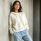 🍂 Women’s Casual Hooded Knit Sweater – Cozy Comfort Meets Effortless Autumn Style
