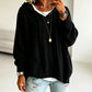🍂 Women’s Casual Hooded Knit Sweater – Cozy Comfort Meets Effortless Autumn Style