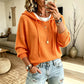 🍂 Women’s Casual Hooded Knit Sweater – Cozy Comfort Meets Effortless Autumn Style