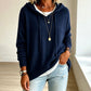 🍂 Women’s Casual Hooded Knit Sweater – Cozy Comfort Meets Effortless Autumn Style