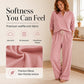 ⌛Limited-Time Offer-Women's Waffle Knit Lounge Set