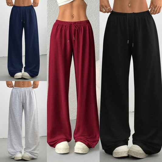 👖 Women's Casual Wide-Leg Sweatpants with Drawstring – Cozy Comfort for Effortless Autumn Style