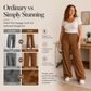 👖 Women's Striped Flared Dress Pants – Flattering Fit Meets Effortless Elegance