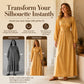 🍂 Women's Striped Elastic Waist Maxi Dress – Effortless Elegance & Everyday Comfort
