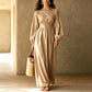 🍂 Women's Striped Elastic Waist Maxi Dress – Effortless Elegance & Everyday Comfort